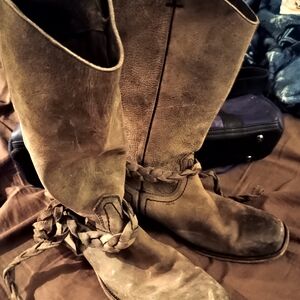 BEDSTU DISTRESSED LEATHER BOOTS! GORGEOUS! LOVE THESE! VERY HIGH QUALITY MADE!